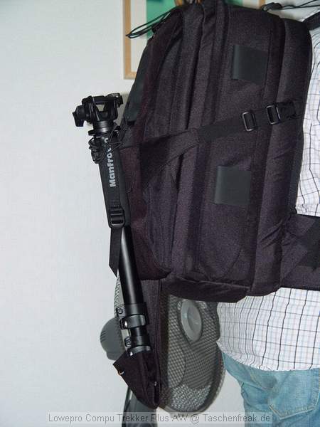 Lowepro Compu Trekker Plus AW\n\nFoto von Timo - DANKE DAFR!\n\nKommentar des Nutzers:\n\nUnd so sieht es aus wenn ein 1,80 Mann diesen Rucksack auf dem Buckel hat ...