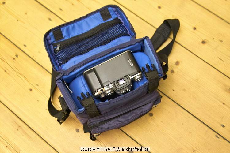 Foto von Ralf Neumann - DANKE DAFR!\n\nKommentar des Nutzers:\n\nLowepro Minimag P\nDie Minimag mit berlappendem Deckel. Gut in leichtem Regen, allerdings ist das Hauptfach hierbei nicht durch einen Reiverschluss gesichert. Fr die sehr kleine Ausrstung, SLR plus drei nicht zu groe Objektive. Meine Sigma SD10 passt knapp ohne angesetztes Batteriefach.