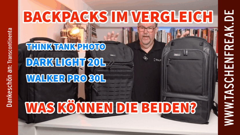 🎒 Think Tank Photo Rucksack-Vergleich – Walker Pro 30L vs. Dark Light 20L vs. Airport Commuter
