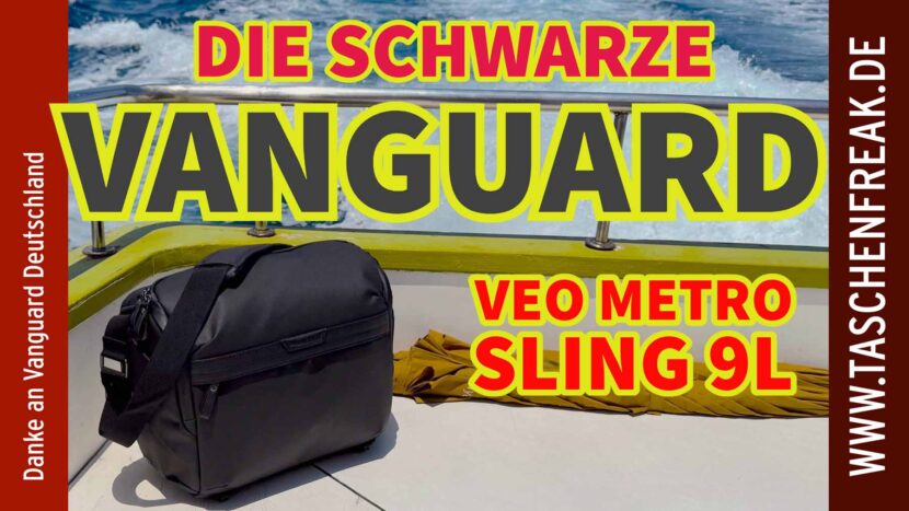 Vanguard VEO METRO Sling 9L – jetzt in Schwarz auf den Malediven 🖤🌴