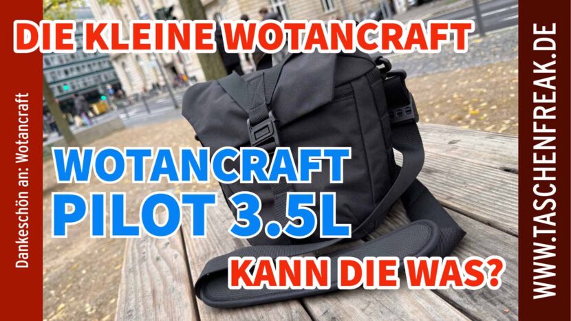🧳 WOTANCRAFT Pilot 3.5L Travel Camera Bag – Kompakt, elegant und unglaublich praktisch