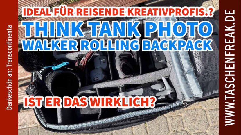 Ein Rucksack, der mehr kann: Der Think Tank Walker Pro Rolling Backpack im Taschenfreak-Test
